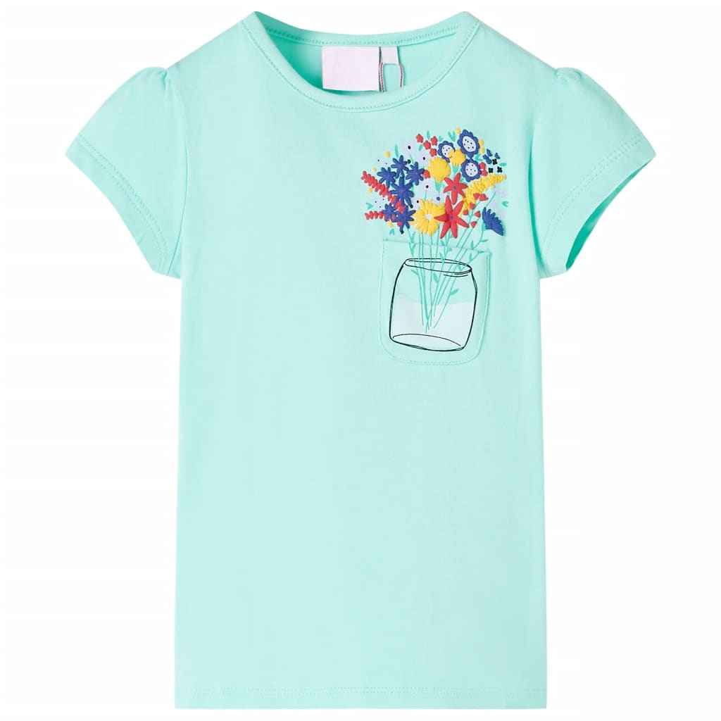 T-shirt infantil rosa brilhante 92